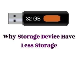 16GB की पेनड्राइव में 16GB से कम Storage क्यों होता है