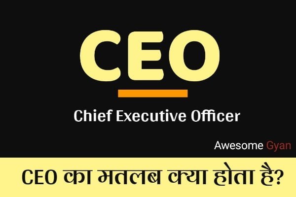 CEO का मतलब क्या होता है?