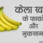 केला (Banana) खाने के फायदे-नुकसान जानिए हिंदी में।
